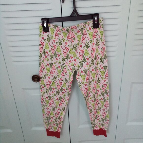 AMERICAN GIRL 8 CHRISTMAS 2-PIECE SET 100% COTTON HEARTS & PINES BUTTONS HENLEY - Picture 3 of 11